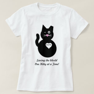 Camiseta Ahorrando el mundo, un gatito a la vez