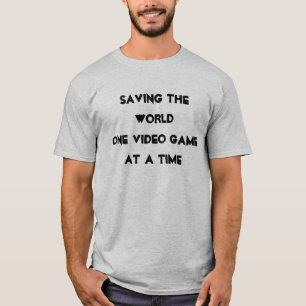 CAMISETA AHORRANDO EL VÍDEO GAMEAT DE WORLDONE UNA ÉPOCA