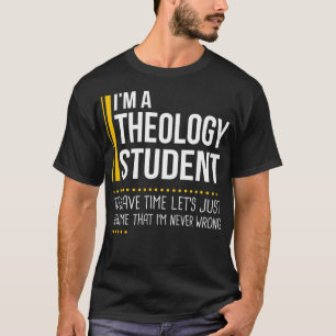 Camiseta Ahorrar Tiempo Asumir Que El Estudiante De Teolog