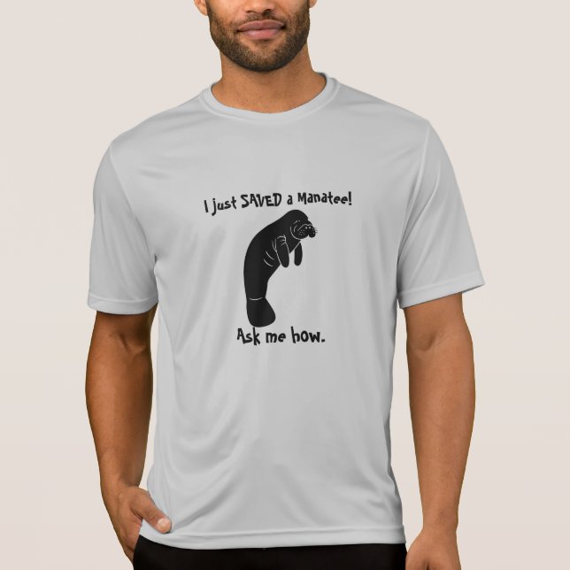 Camiseta Ahorrar un manatee (Anverso)