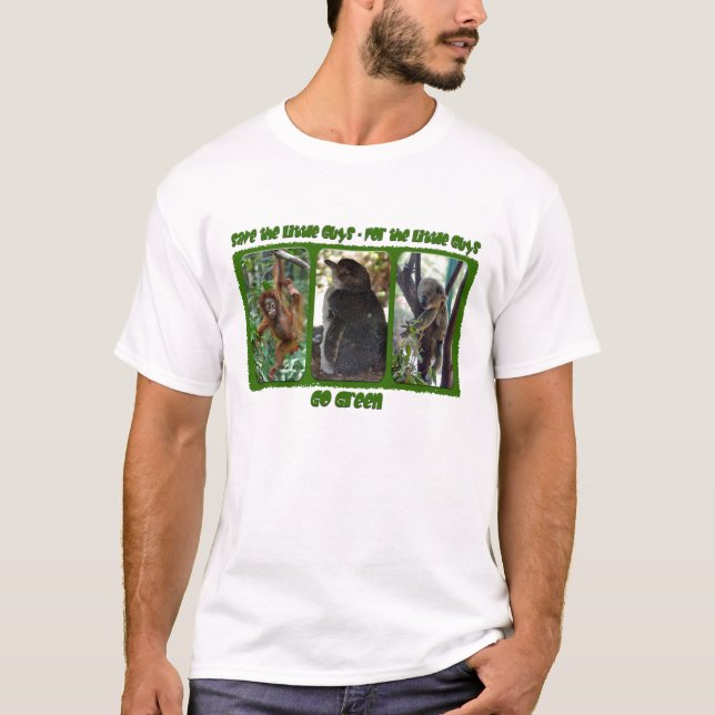 Camiseta Ahorre a los pequeños individuos para los pequeños (Anverso)