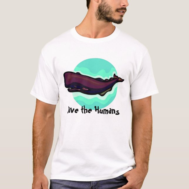 Camiseta Ahorre a los seres humanos (Anverso)