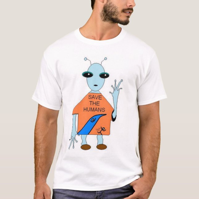 Camiseta Ahorre a los seres humanos (Anverso)