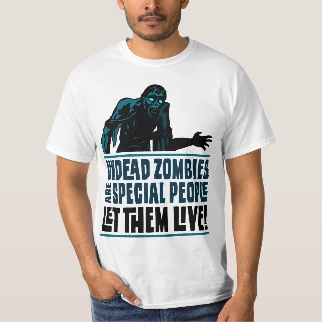 Camiseta Ahorre a los zombis (en color) (Anverso)