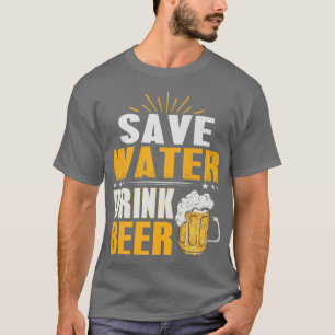 Camiseta Ahorre agua y beba cerveza en la despedida de solt