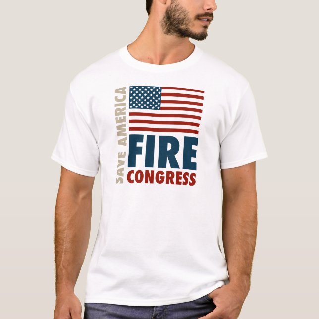 Camiseta Ahorre al congreso del fuego de América (Anverso)