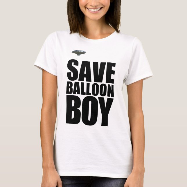 CAMISETA AHORRE AL MUCHACHO DEL GLOBO (Anverso)