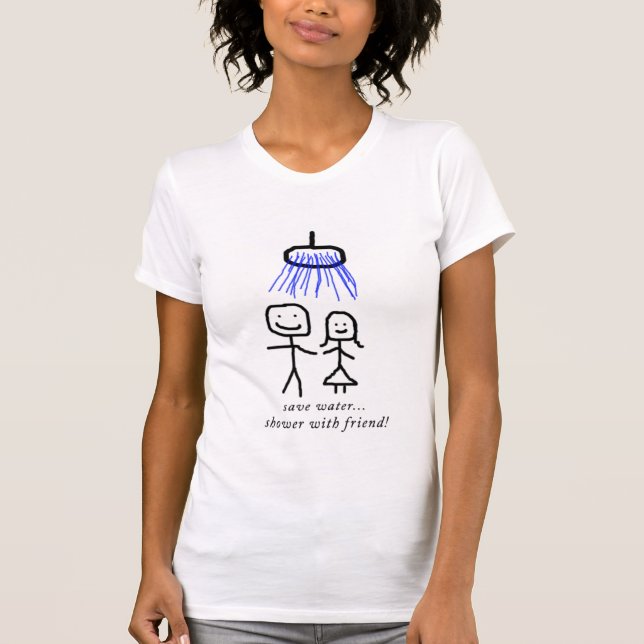Camiseta ahorre el agua (Anverso)