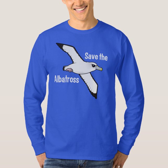 Camiseta Ahorre el albatros (el vuelo) (Anverso)