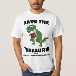 Camiseta Ahorre el dinosaurio del tesauro