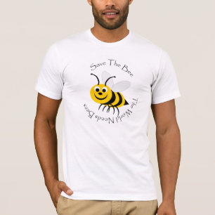 Camiseta Ahorre el diseño de la abeja
