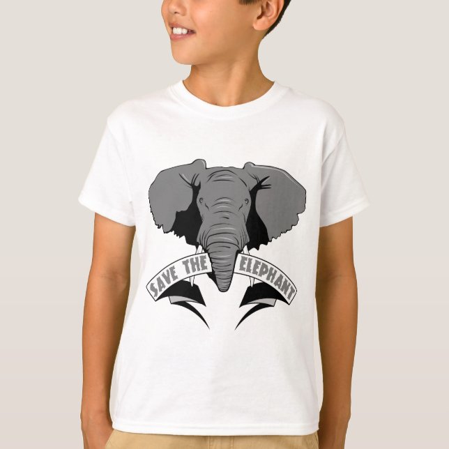 Camiseta Ahorre el elefante (Anverso)