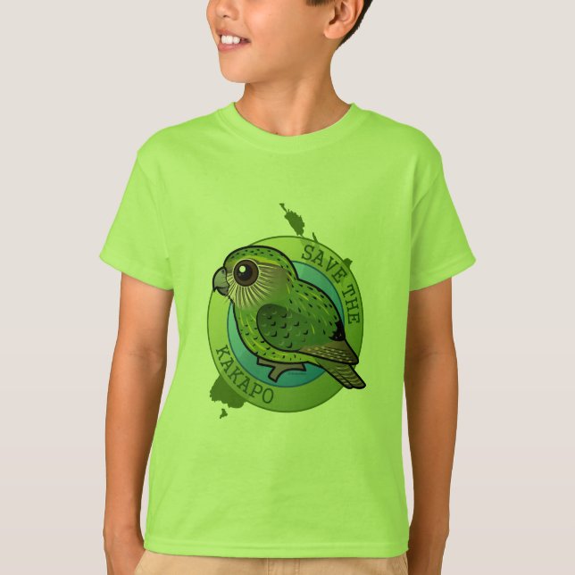 Camiseta Ahorre el Kakapo (Anverso)