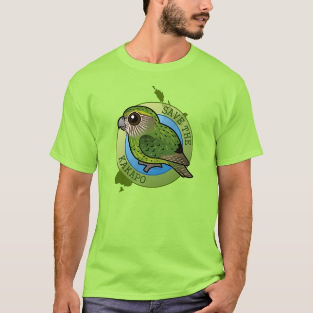 Camiseta Ahorre el Kakapo (Anverso)