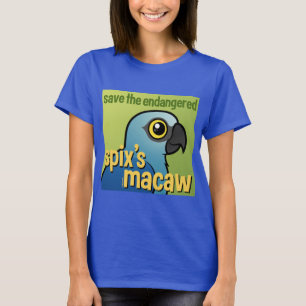 Camiseta Ahorre el Macaw del Spix en peligro