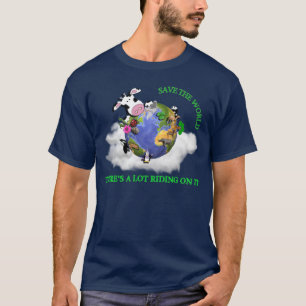 Camiseta Ahorre el mundo (la marina de guerra)