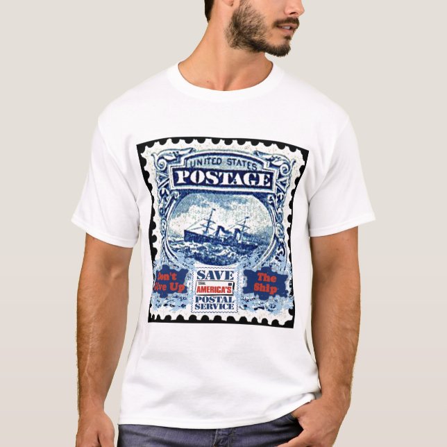 Camiseta Ahorre el servicio postal no dan para arriba la (Anverso)