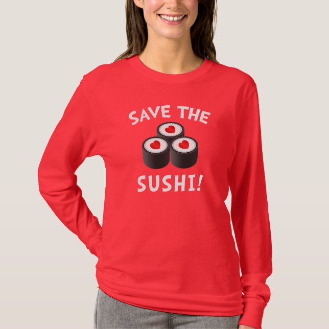Camiseta Ahorre el sushi (Anverso)
