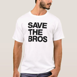 Camiseta Ahorre el T de los hombres orgánicos de Bros -