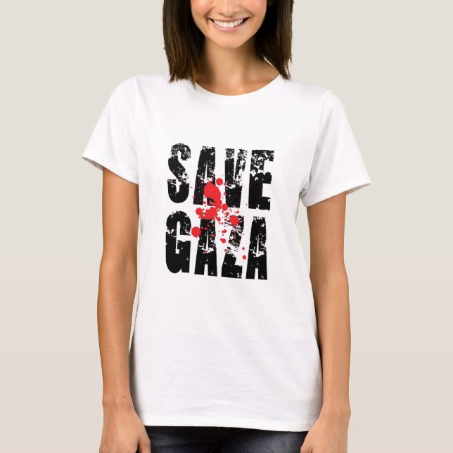 CAMISETA AHORRE GAZA T (Anverso)