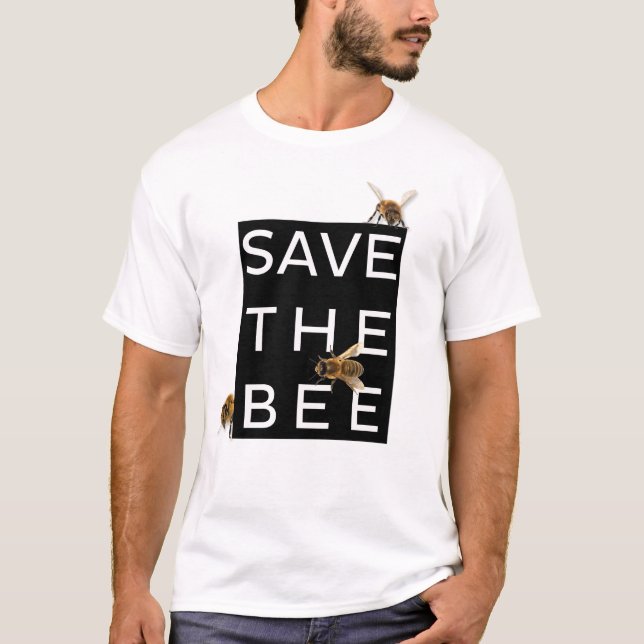 Camiseta ¡Ahorre la abeja! ¡Ahorre el mundo! Abeja (Anverso)