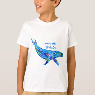 Camiseta Ahorre la ballena jorobada
