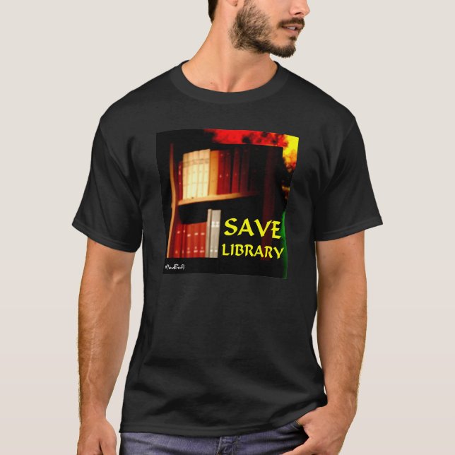 Camiseta Ahorre la biblioteca 1 (Anverso)