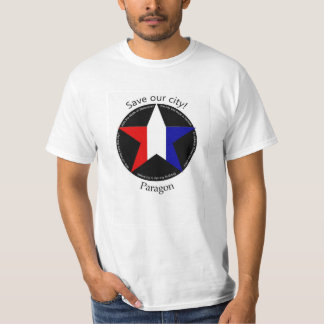 Camiseta Ahorre la ciudad del modelo