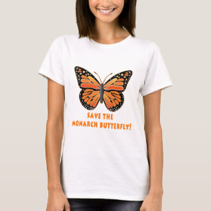 Camiseta Ahorre la mariposa de monarca