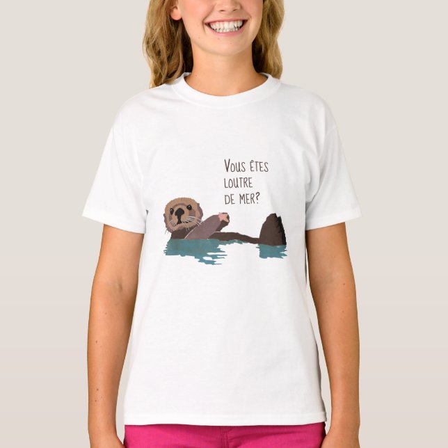 Camiseta Ahorre la nutria de mar (Anverso)
