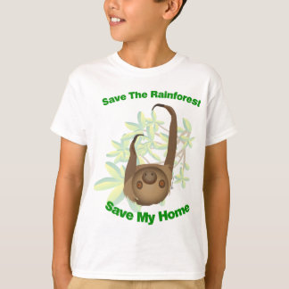 Camiseta Ahorre la pereza de la selva tropical