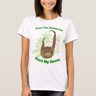 Camiseta Ahorre la pereza de la selva tropical