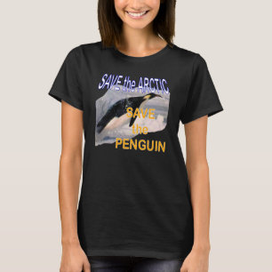 Camiseta Ahorre la reserva del ártico el pingüino
