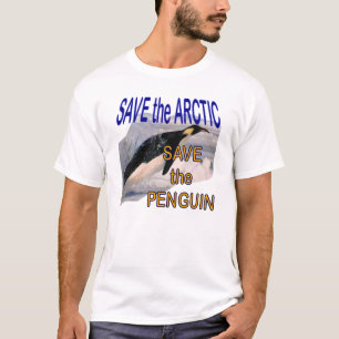 Camiseta Ahorre la reserva del ártico el pingüino