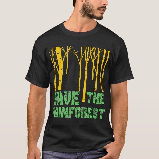 Camiseta Ahorre la selva tropical (Anverso)