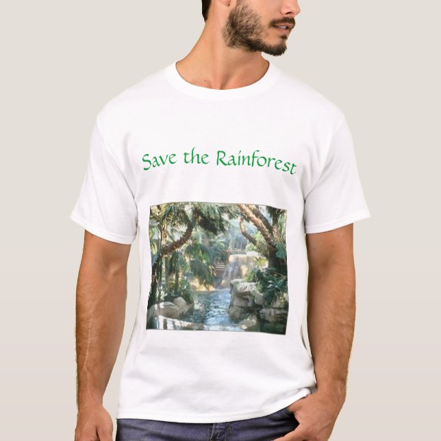 Camiseta ahorre la selva tropical (Anverso)