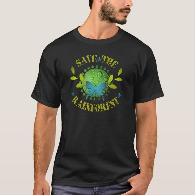 Camiseta Ahorre la selva tropical (Anverso)