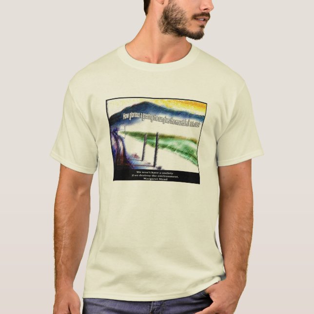 Camiseta Ahorre la tierra (Anverso)