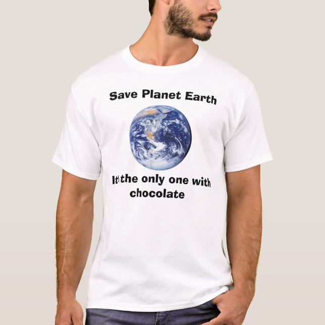 Camiseta Ahorre la tierra del planeta (Anverso)