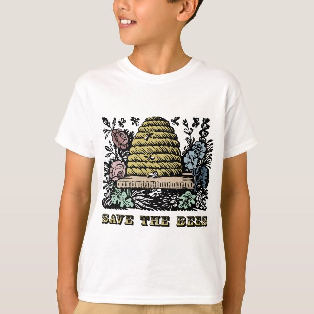 Camiseta Ahorre las abejas (Anverso)