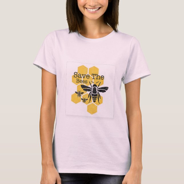 Camiseta Ahorre las abejas (Anverso)