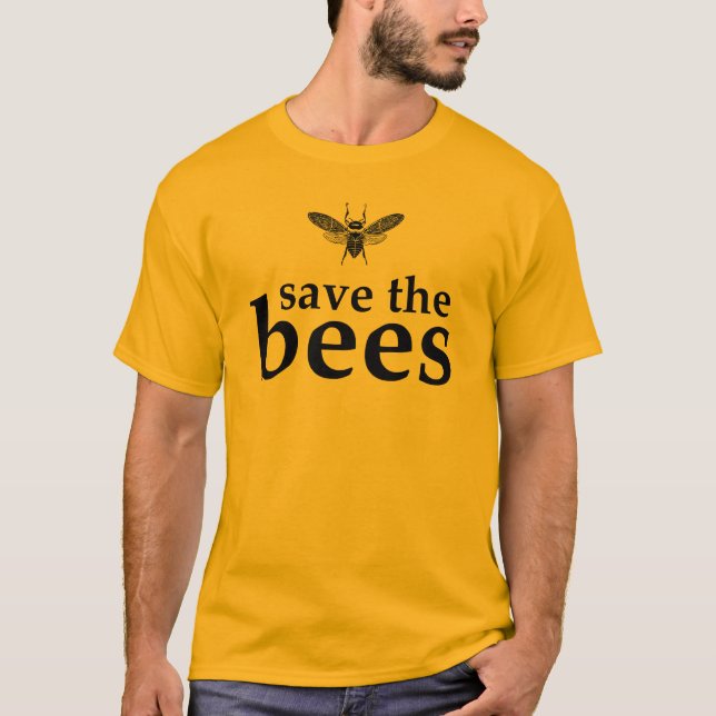 Camiseta ¡Ahorre las abejas! (Anverso)