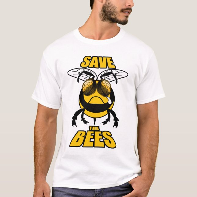 Camiseta ¡Ahorre las abejas! (Anverso)
