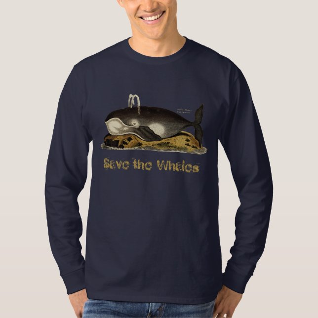 Camiseta Ahorre las ballenas (Anverso)