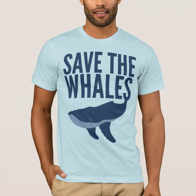 Camiseta Ahorre las ballenas (Anverso)