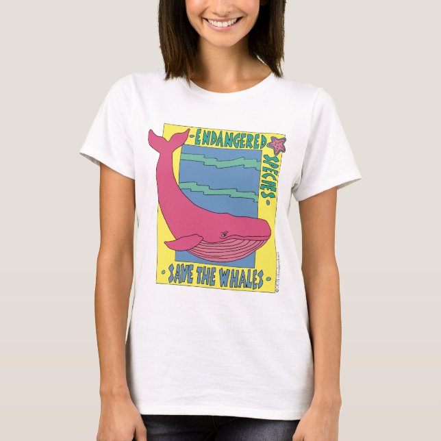 Camiseta Ahorre las ballenas (Anverso)