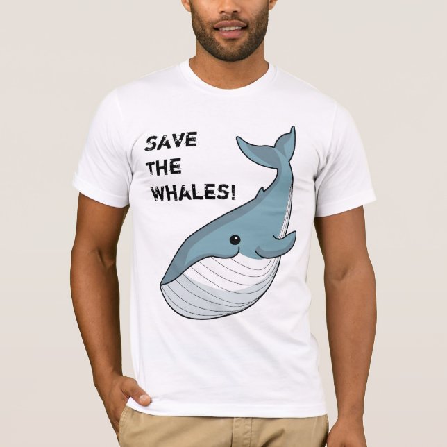 Camiseta ¡Ahorre las ballenas! (Anverso)