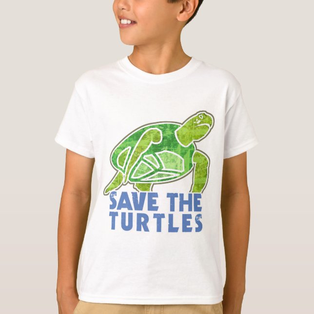 Camiseta Ahorre las tortugas (Anverso)