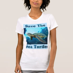 Camiseta Ahorre las tortugas de mar