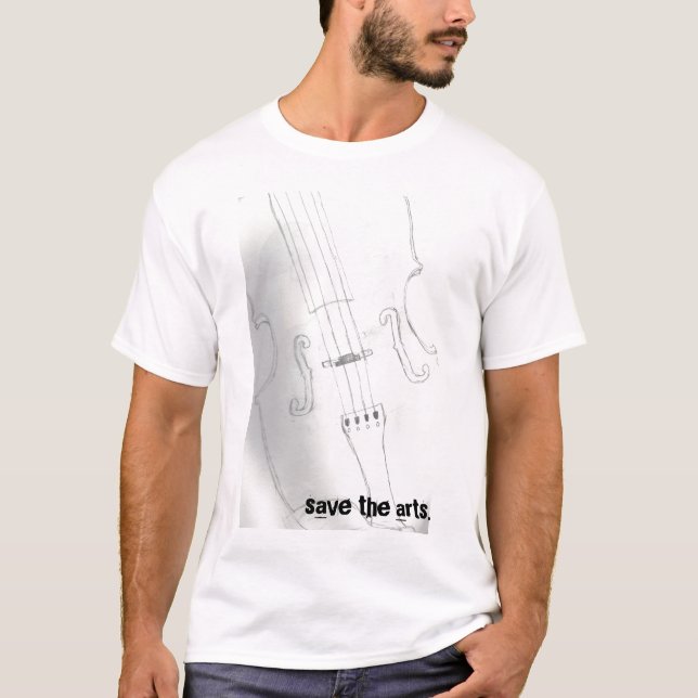 Camiseta Ahorre los artes (Anverso)